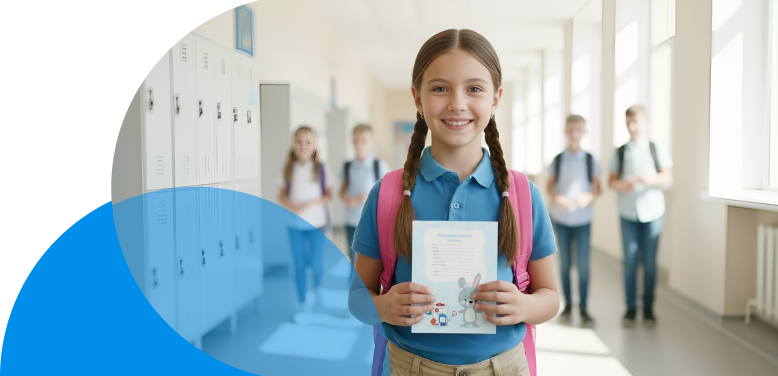 Оформление медицинской карты в школу (девочки)