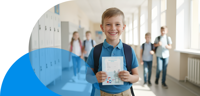 Оформление медицинской карты в школу (мальчики)