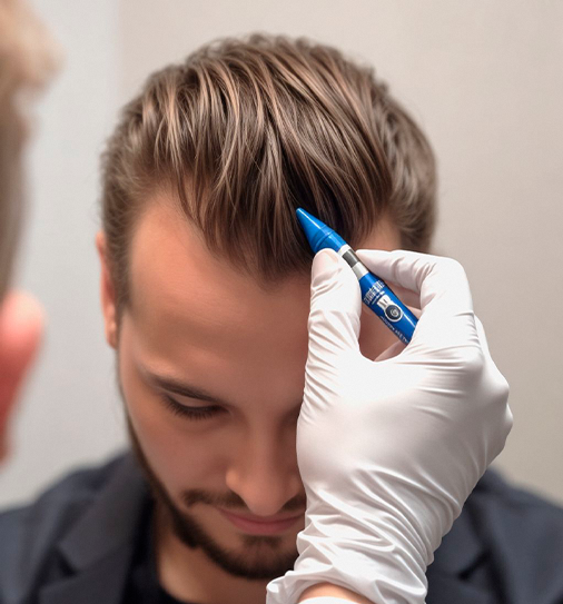 Peresadka-volos-zabor-graftov-metodom-FUE-i-posadka-lukovic-metodom-DHI-v-klinike -eurodon-